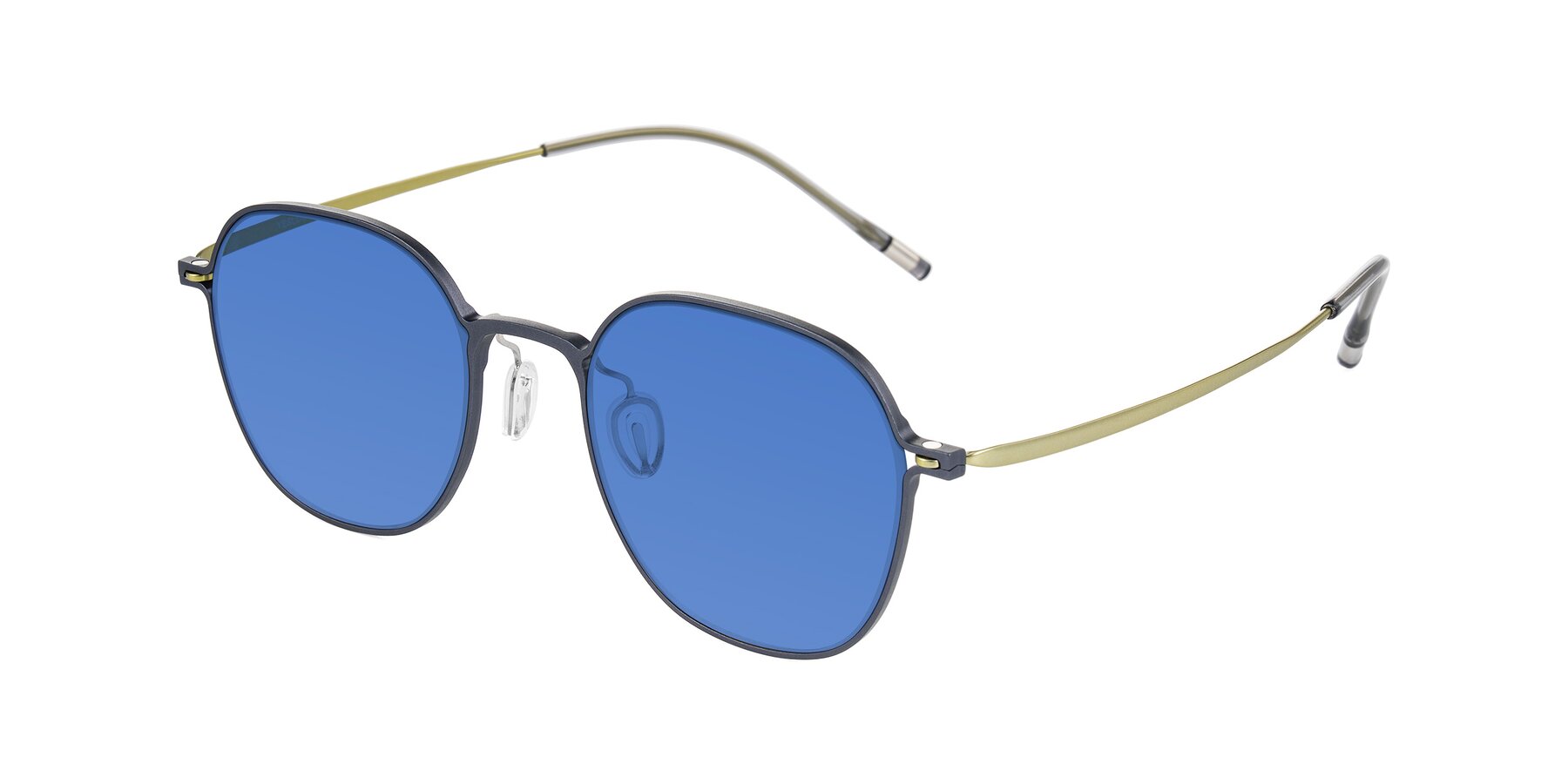 Angle of Lytle in Slate Blue/Olive with Blue Tinted Lenses