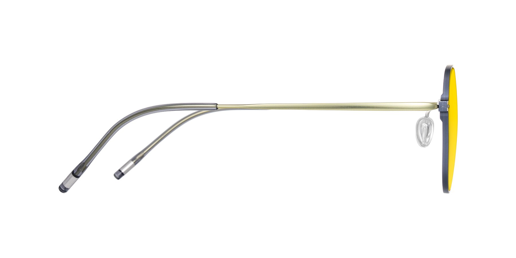 Side of Lytle in Slate Blue/Olive with Yellow Tinted Lenses