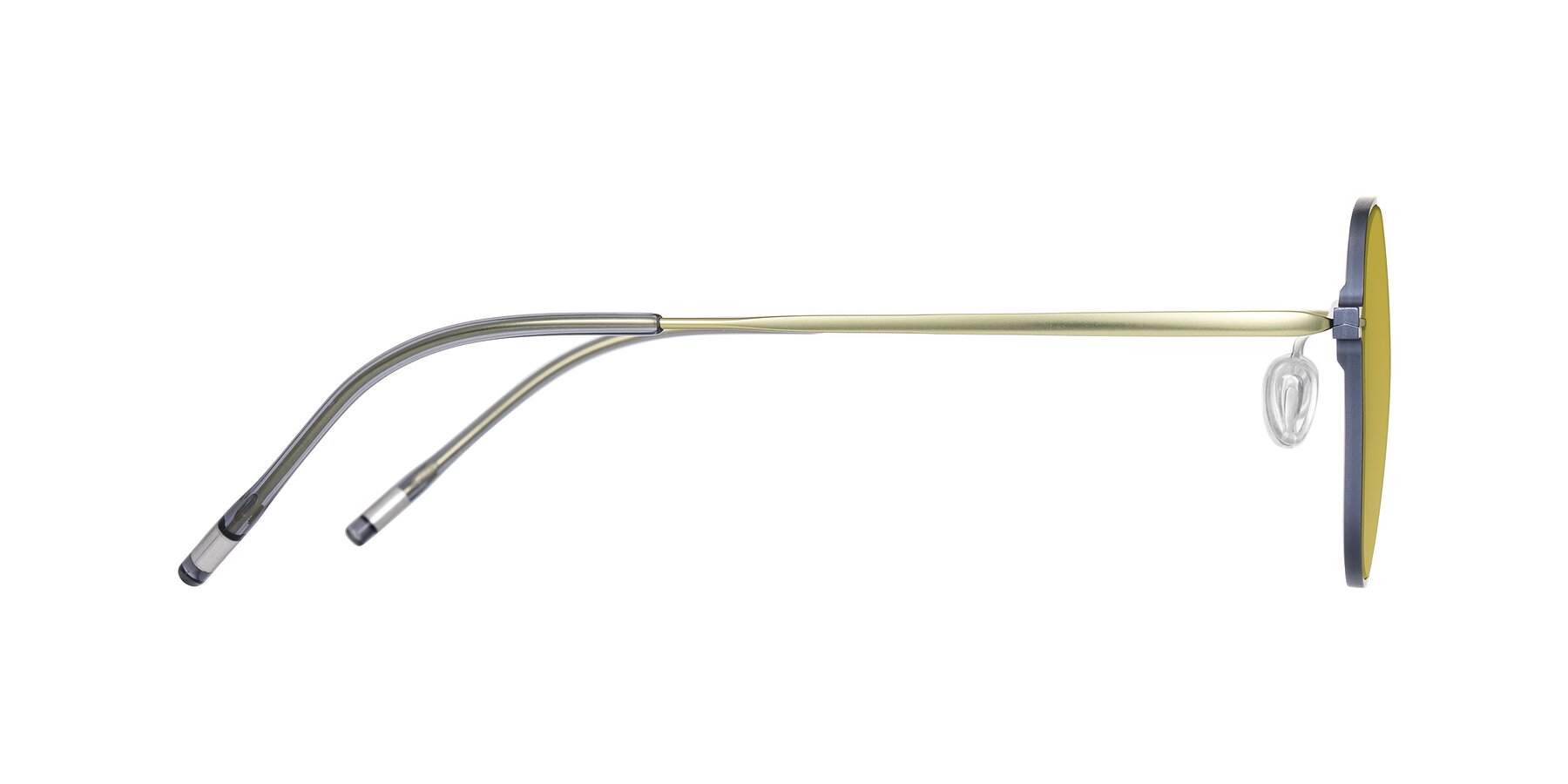 Side of Lytle in Slate Blue/Olive with Champagne Tinted Lenses