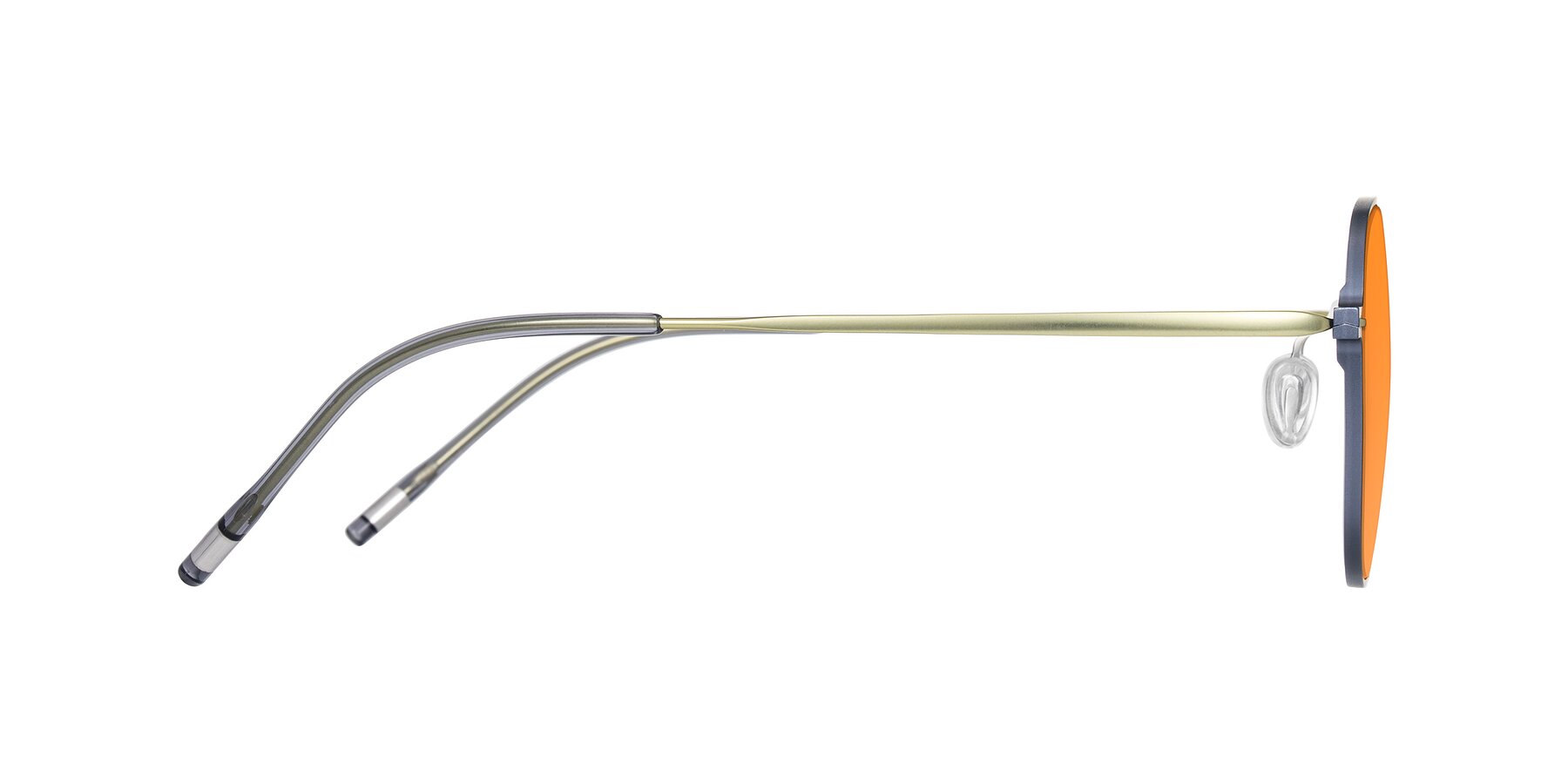 Side of Lytle in Slate Blue/Olive with Orange Tinted Lenses
