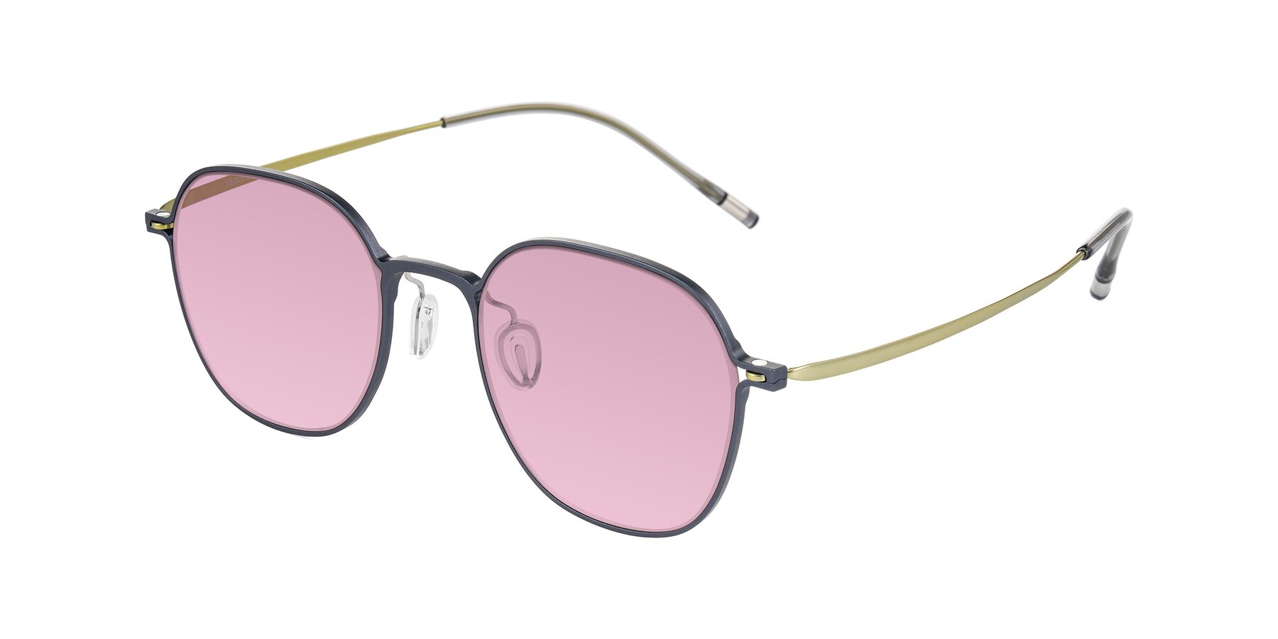 Angle of Lytle in Slate Blue/Olive with Light Wine Tinted Lenses