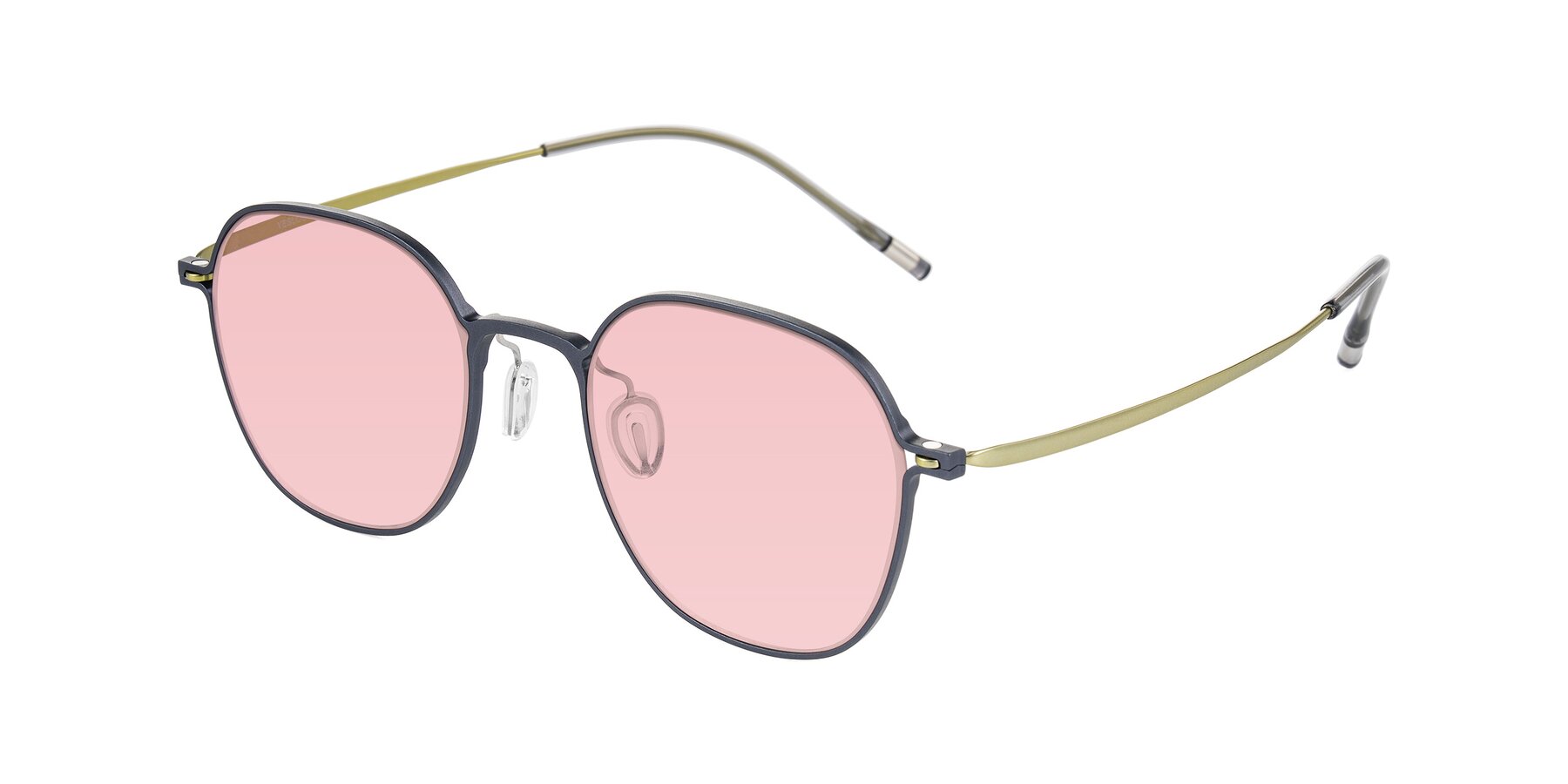 Angle of Lytle in Slate Blue/Olive with Light Garnet Tinted Lenses