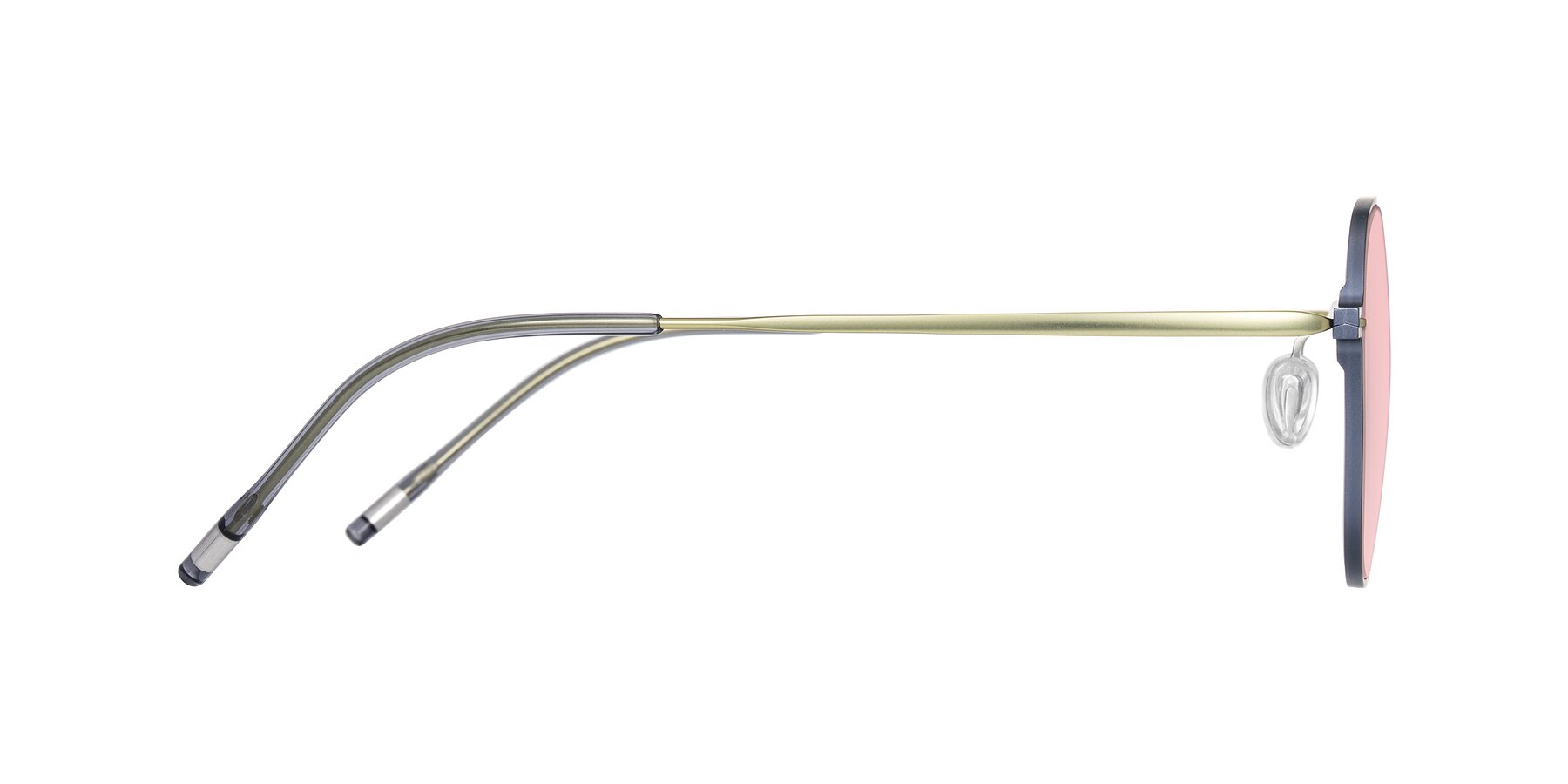Side of Lytle in Slate Blue/Olive with Light Garnet Tinted Lenses