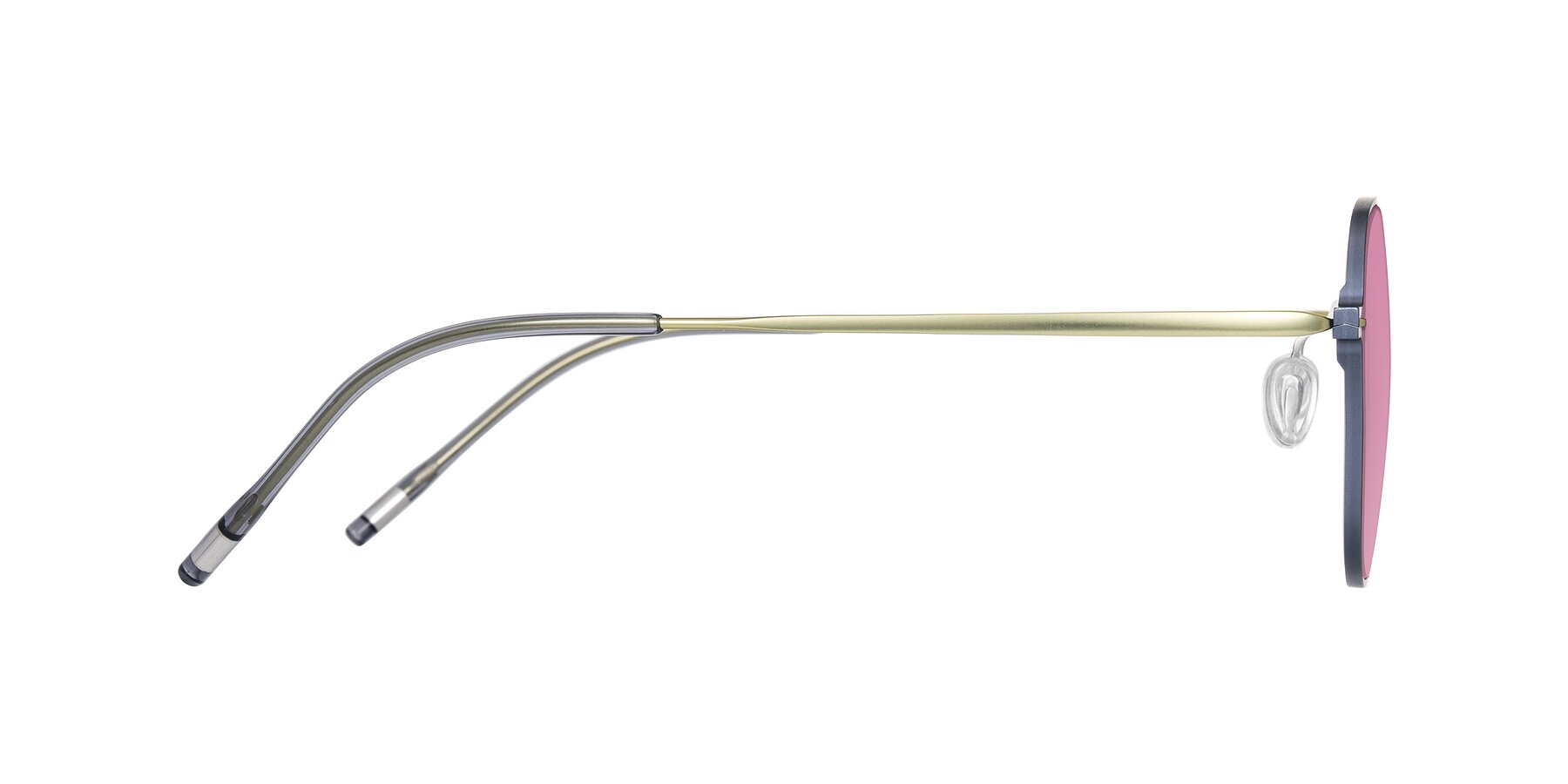 Side of Lytle in Slate Blue/Olive with Medium Wine Tinted Lenses