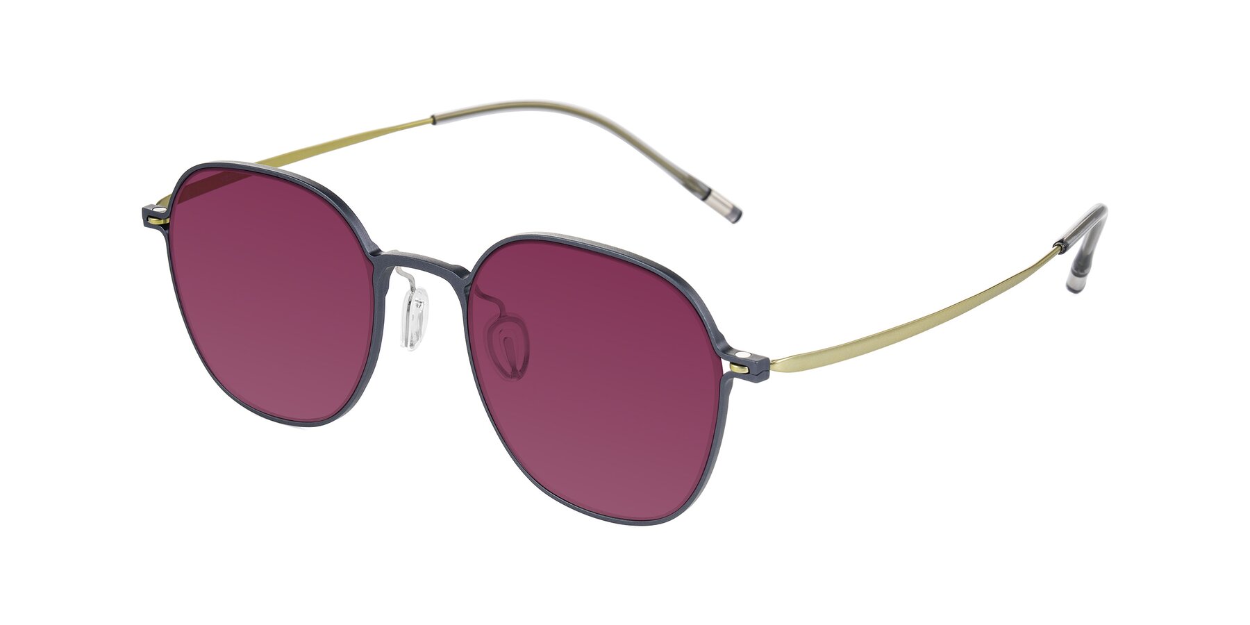 Angle of Lytle in Slate Blue/Olive with Wine Tinted Lenses