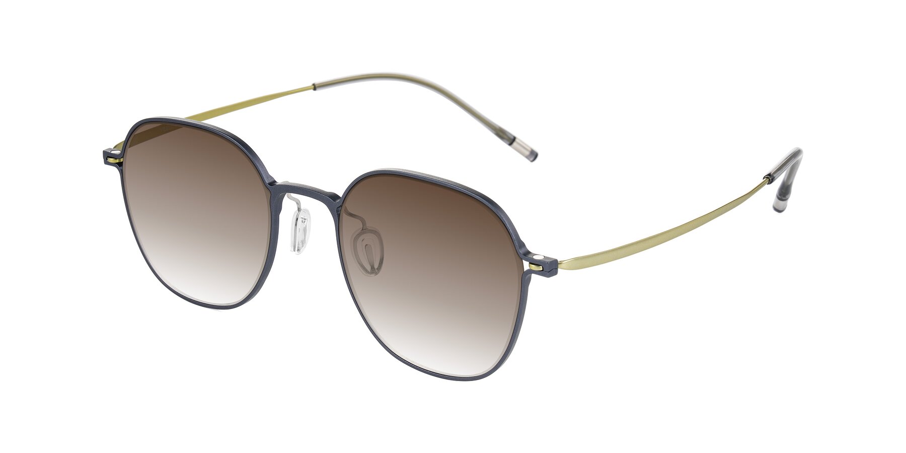 Angle of Lytle in Slate Blue/Olive with Brown Gradient Lenses
