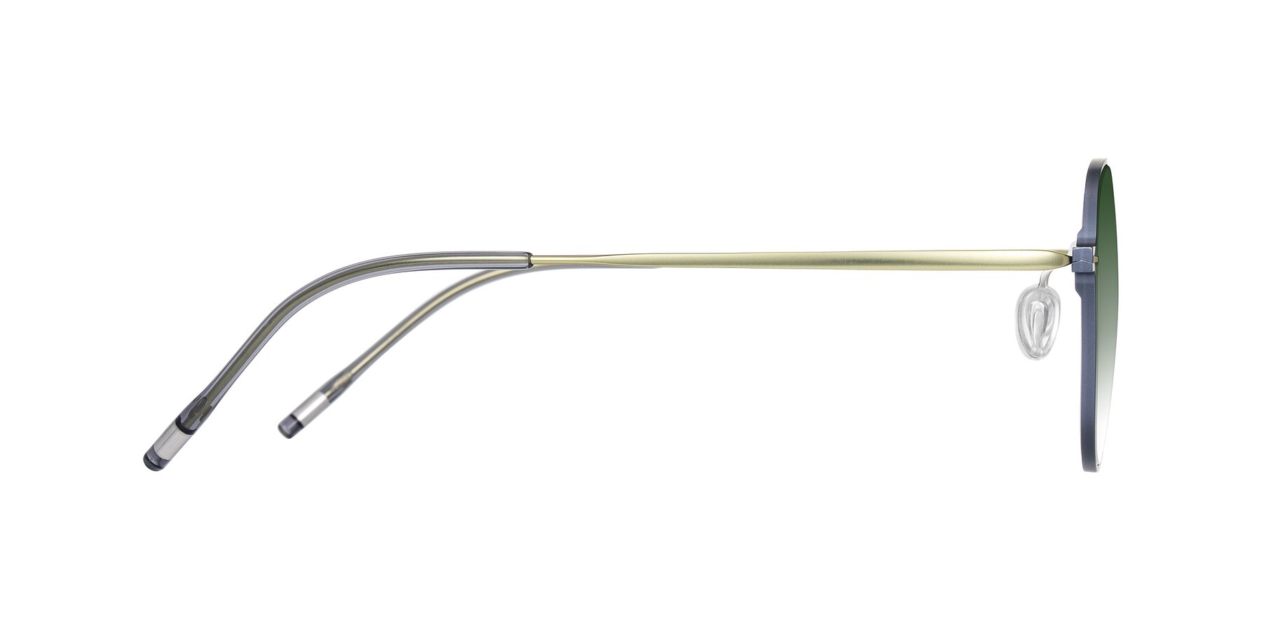 Side of Lytle in Slate Blue/Olive with Green Gradient Lenses