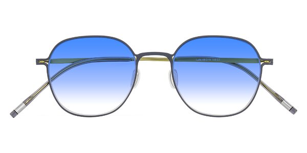 Front of Lytle in Slate Blue/Olive