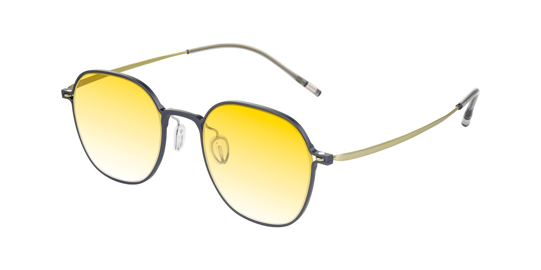 Angle of Lytle in Slate Blue/Olive with Yellow Gradient Lenses