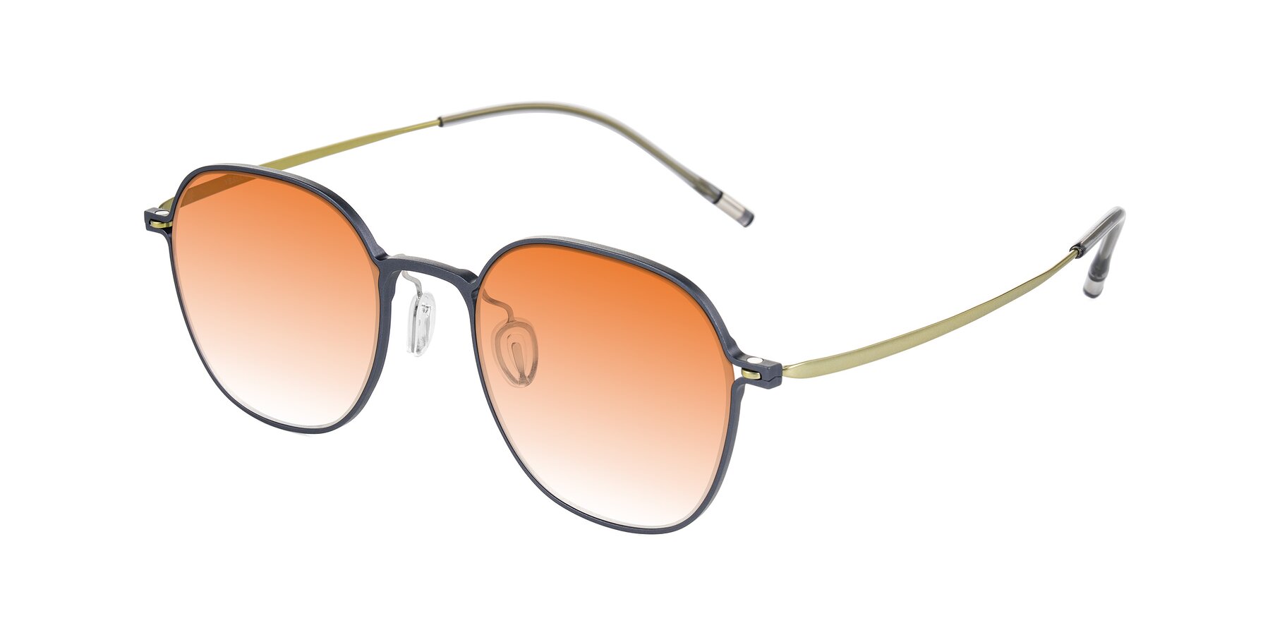 Angle of Lytle in Slate Blue/Olive with Orange Gradient Lenses