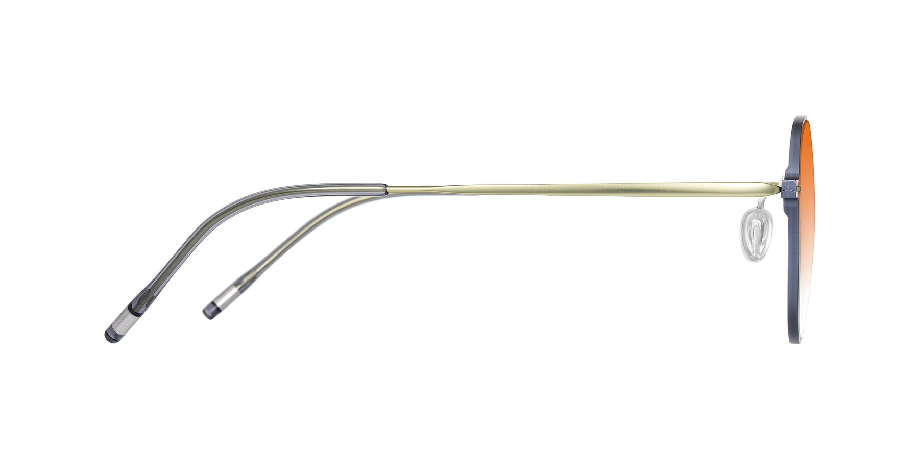 Side of Lytle in Slate Blue/Olive with Orange Gradient Lenses