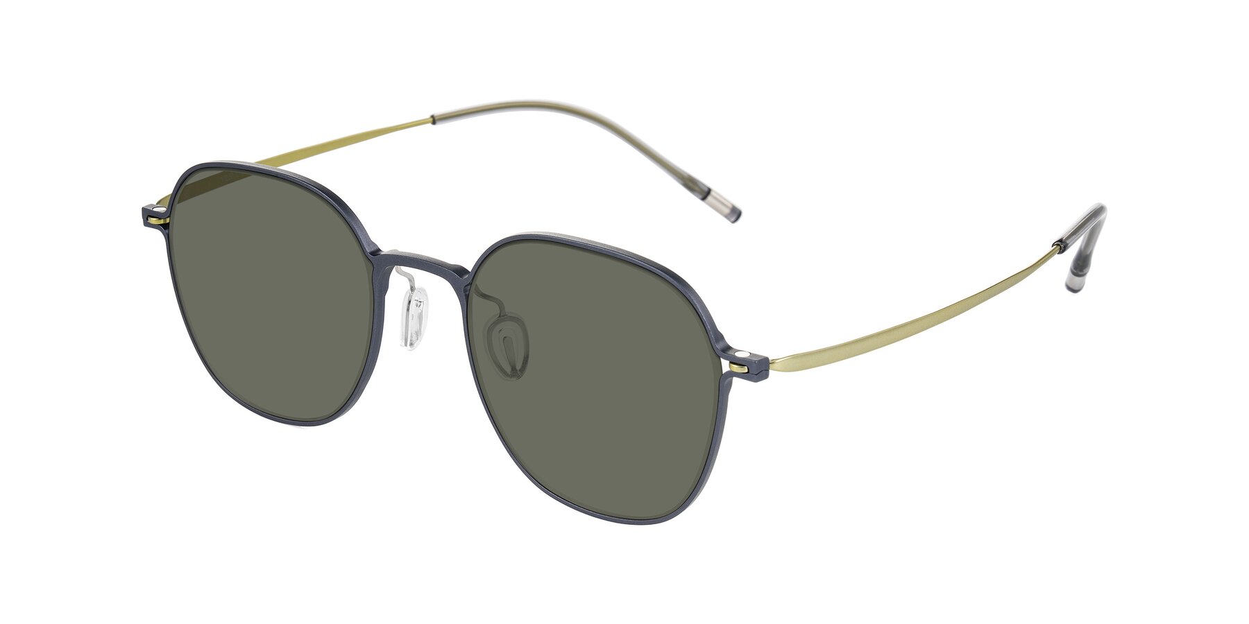 Angle of Lytle in Slate Blue/Olive with Gray Polarized Lenses