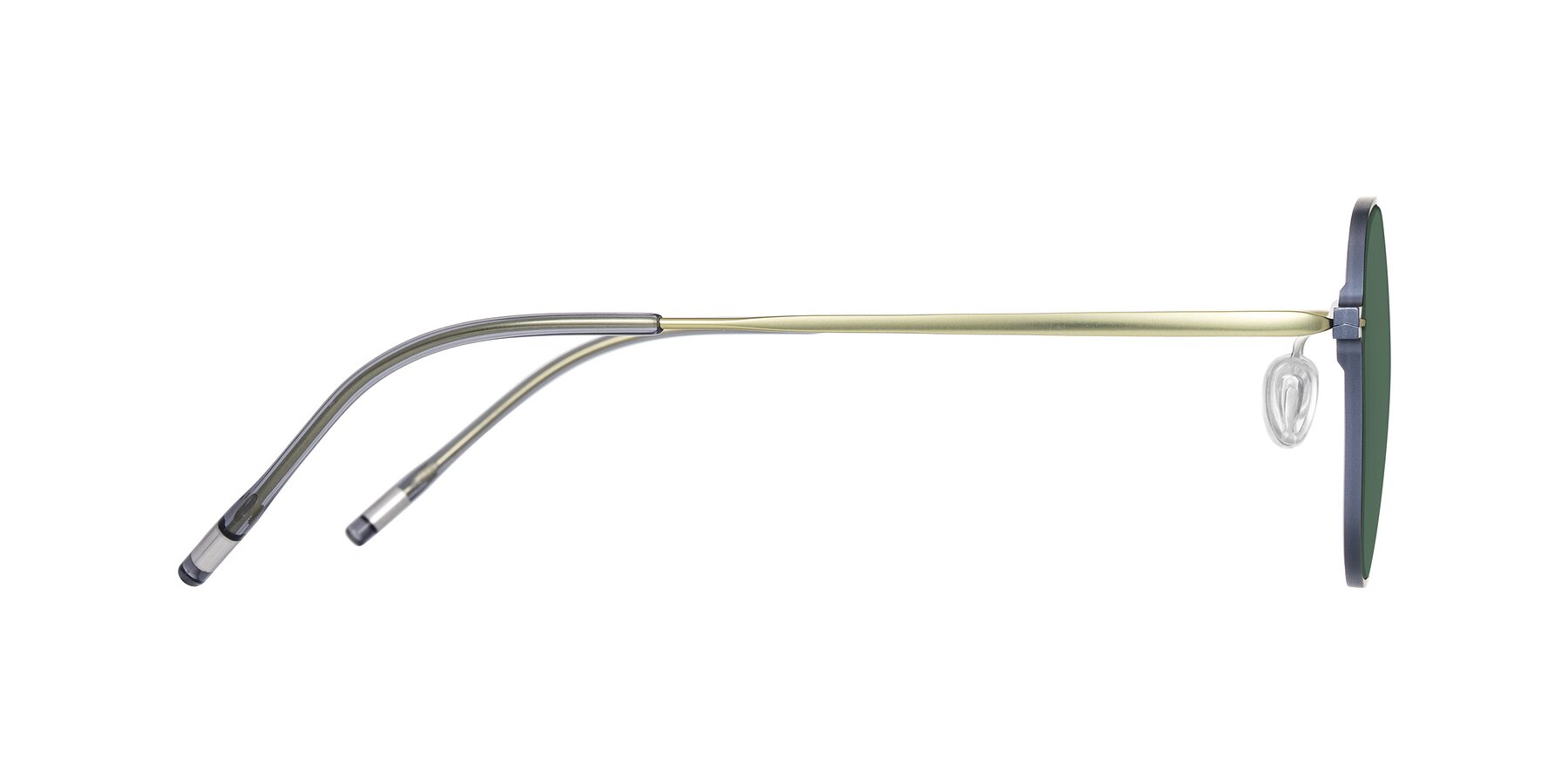 Side of Lytle in Slate Blue/Olive with Green Polarized Lenses