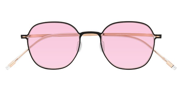 Front of Lytle in Matte Black/Rose Glod