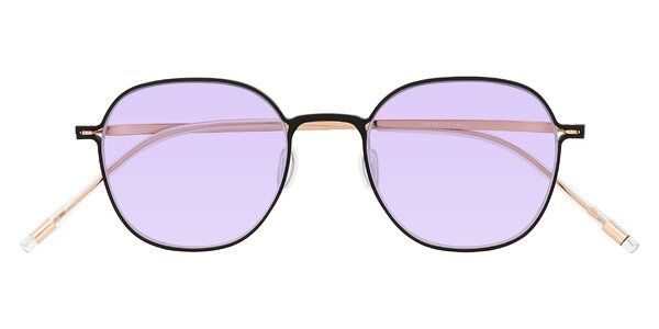Front of Lytle in Matte Black/Rose Glod