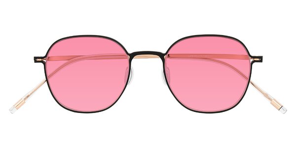 Front of Lytle in Matte Black/Rose Glod