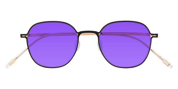 Front of Lytle in Matte Black/Rose Glod