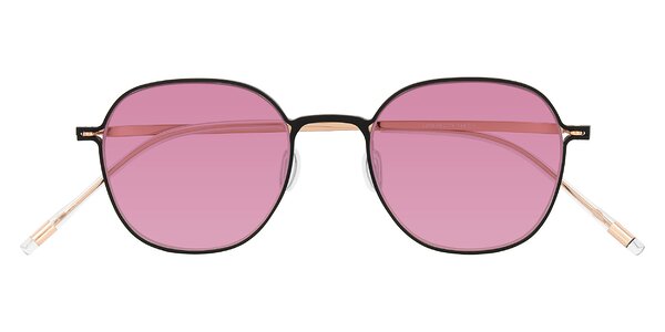 Front of Lytle in Matte Black/Rose Glod