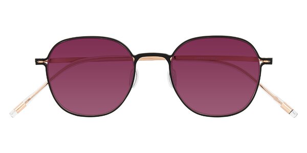 Front of Lytle in Matte Black/Rose Glod