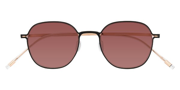 Front of Lytle in Matte Black/Rose Glod