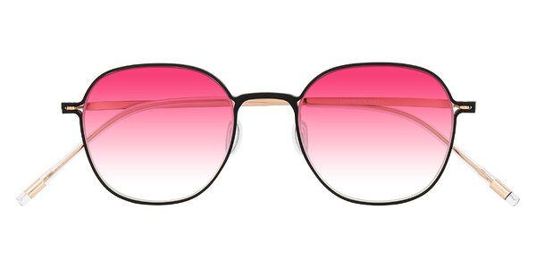 Front of Lytle in Matte Black/Rose Glod