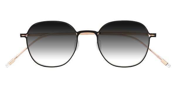 Front of Lytle in Matte Black/Rose Glod