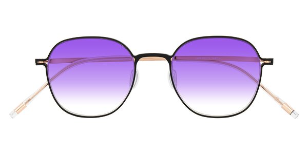 Front of Lytle in Matte Black/Rose Glod
