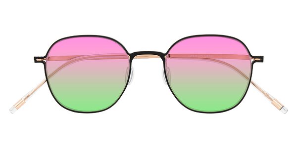 Front of Lytle in Matte Black/Rose Glod