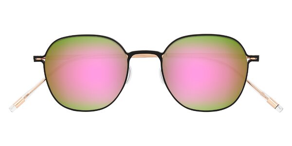 Front of Lytle in Matte Black/Rose Glod
