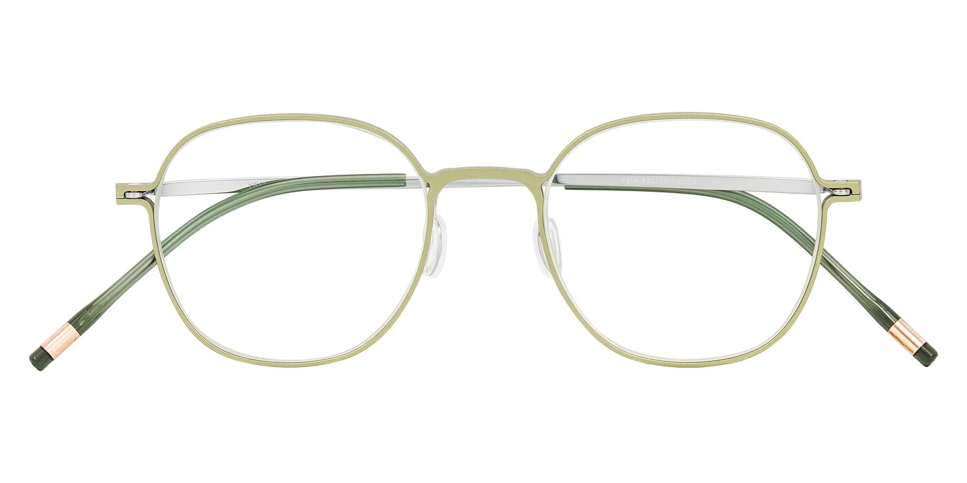 Lytle - Matte Olive/Silver Blue Light Glasses