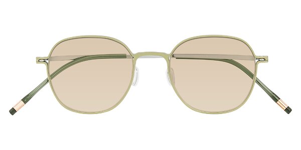 Front of Lytle in Matte Olive/Silver