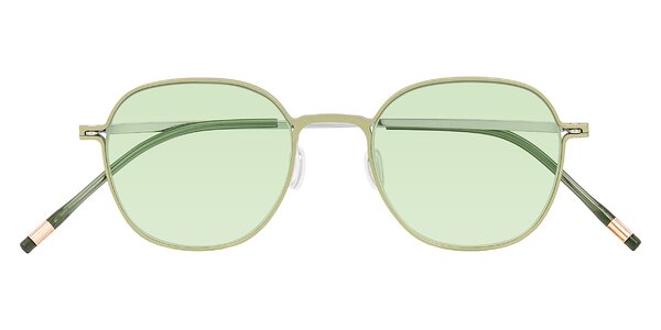 Front of Lytle in Matte Olive/Silver