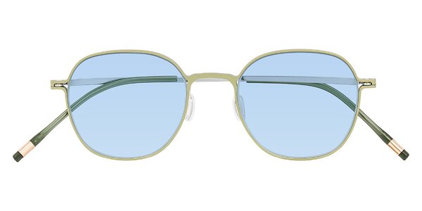 Front of Lytle in Matte Olive/Silver