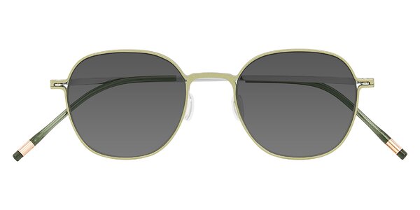 Front of Lytle in Matte Olive/Silver