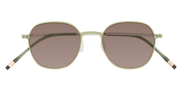 Front of Lytle in Matte Olive/Silver