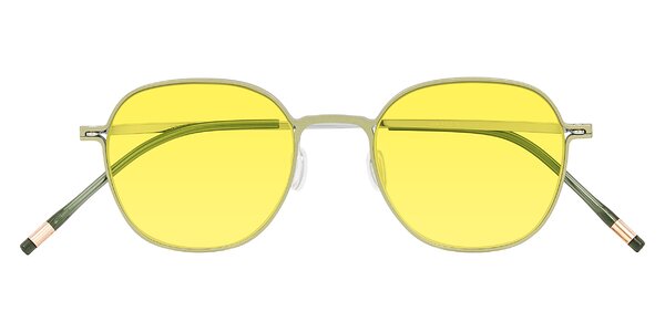 Front of Lytle in Matte Olive/Silver