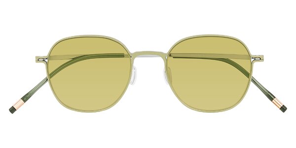 Front of Lytle in Matte Olive/Silver