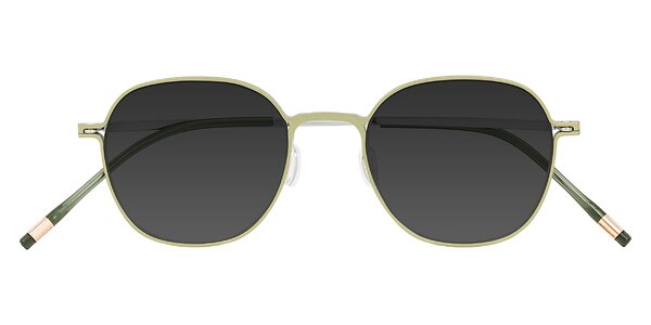 Front of Lytle in Matte Olive/Silver