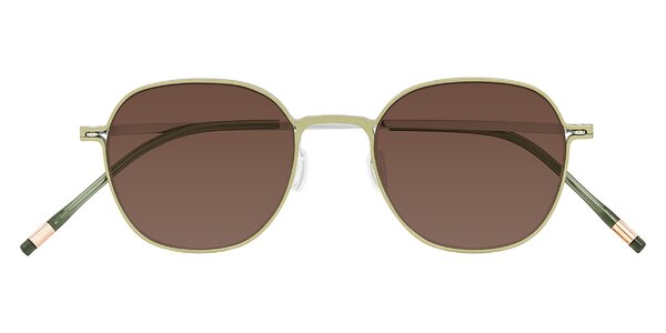 Front of Lytle in Matte Olive/Silver