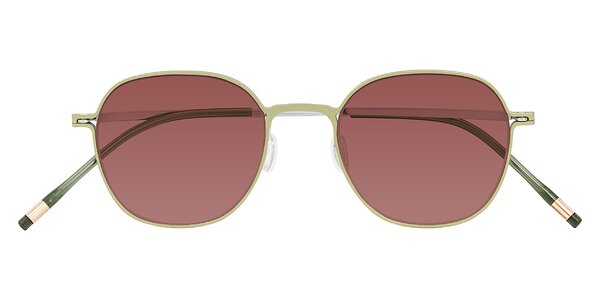 Front of Lytle in Matte Olive/Silver