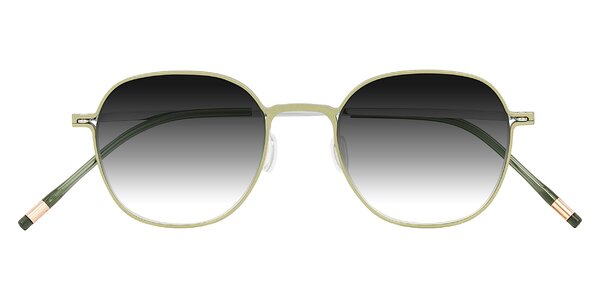 Front of Lytle in Matte Olive/Silver