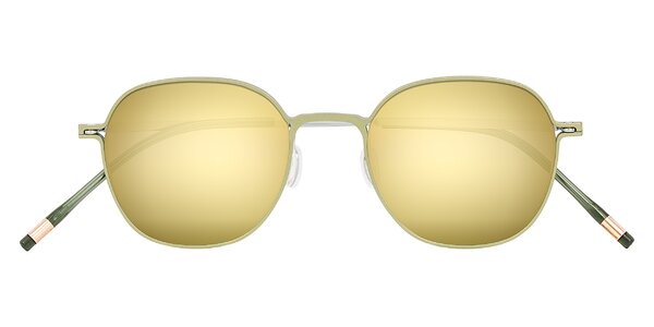 Front of Lytle in Matte Olive/Silver