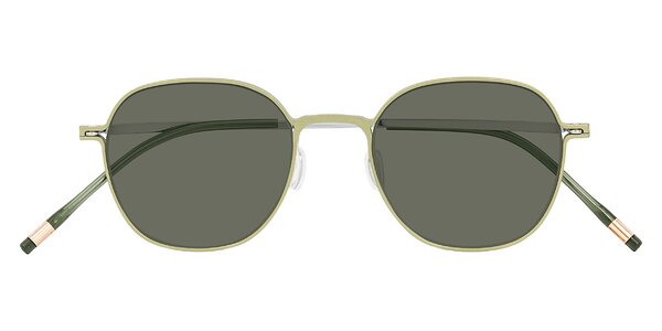 Front of Lytle in Matte Olive/Silver
