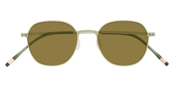 Front of Lytle in Matte Olive/Silver
