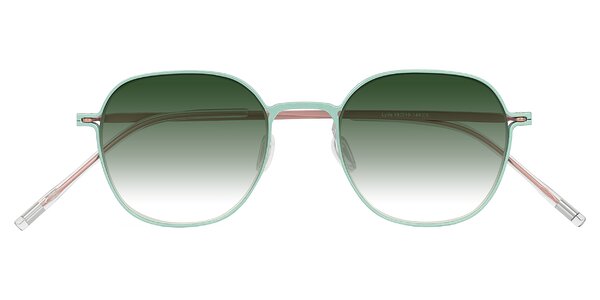 Front of Lytle in Matte Teal/Pink