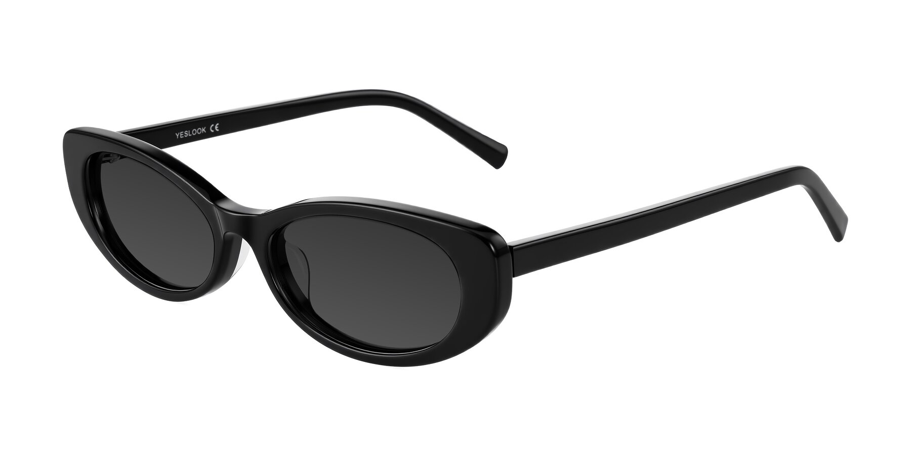 Angle of Buffalo in Black with Gray Tinted Lenses