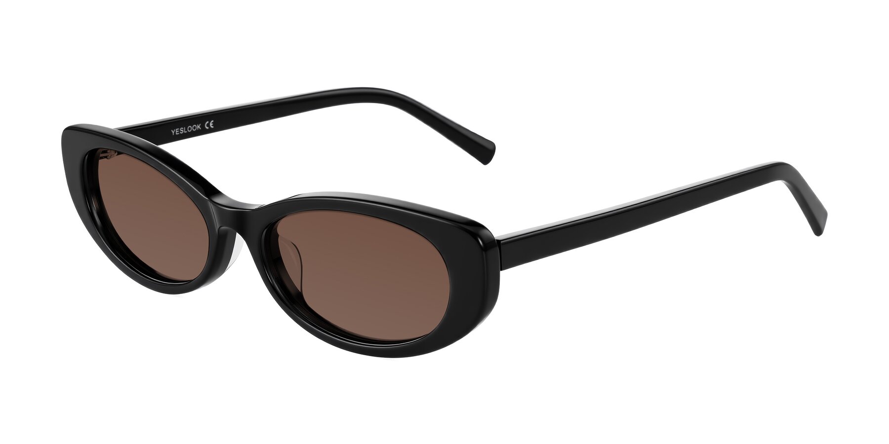 Angle of Buffalo in Black with Brown Tinted Lenses