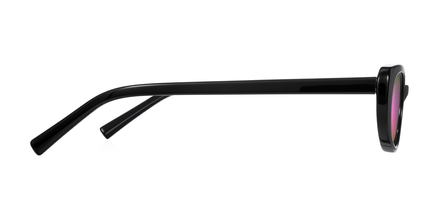 Side of Buffalo in Black with Pink Mirrored Lenses