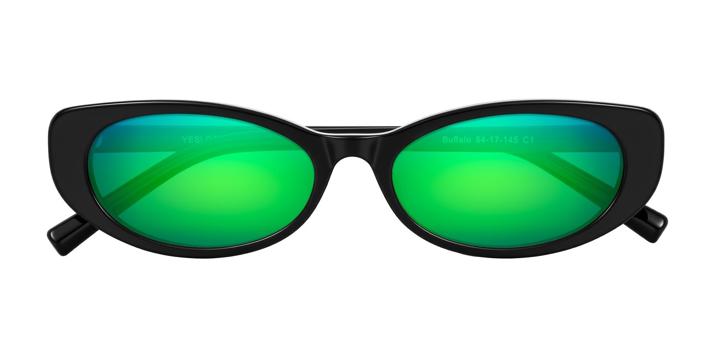 Buffalo - Black Flash Mirrored Sunglasses