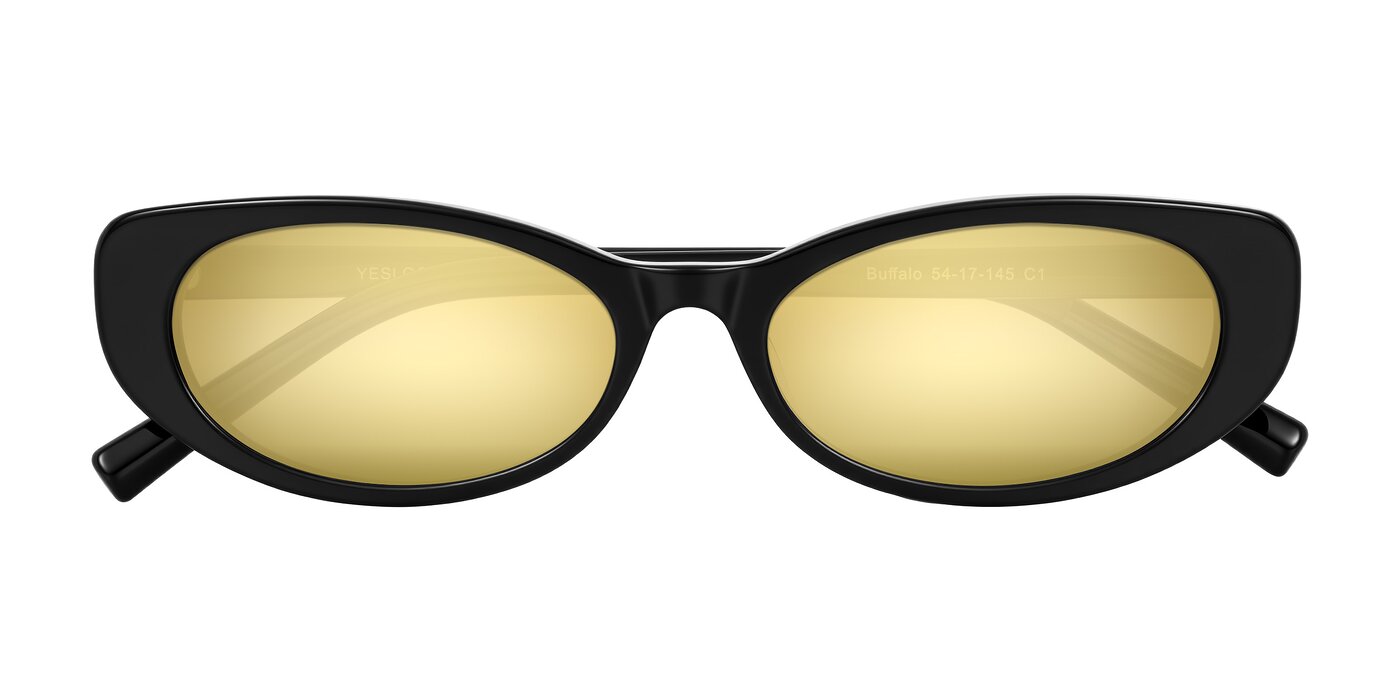 Buffalo - Black Flash Mirrored Sunglasses